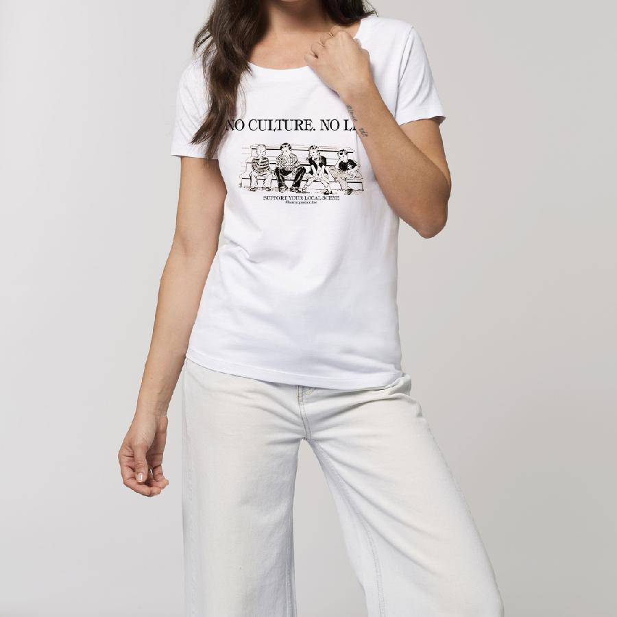 Tailliertes Shirt Be My Quarantine - No Culture, No Life