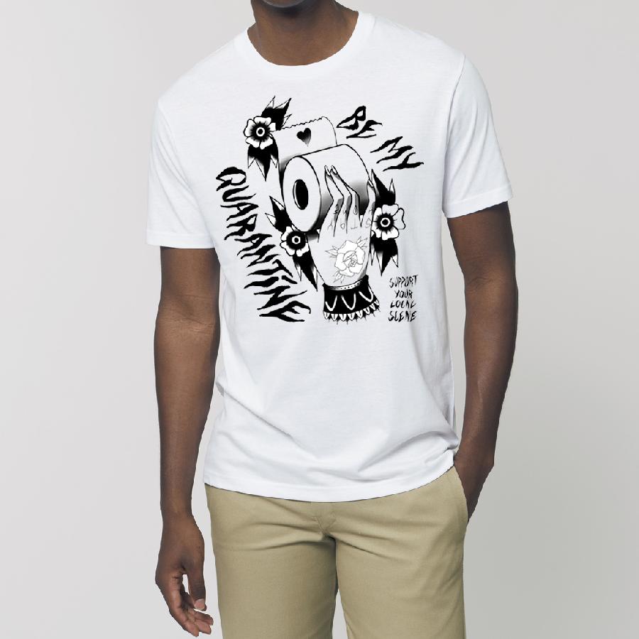 Untailliertes Shirt Be My Quarantine - Tattoo Hand