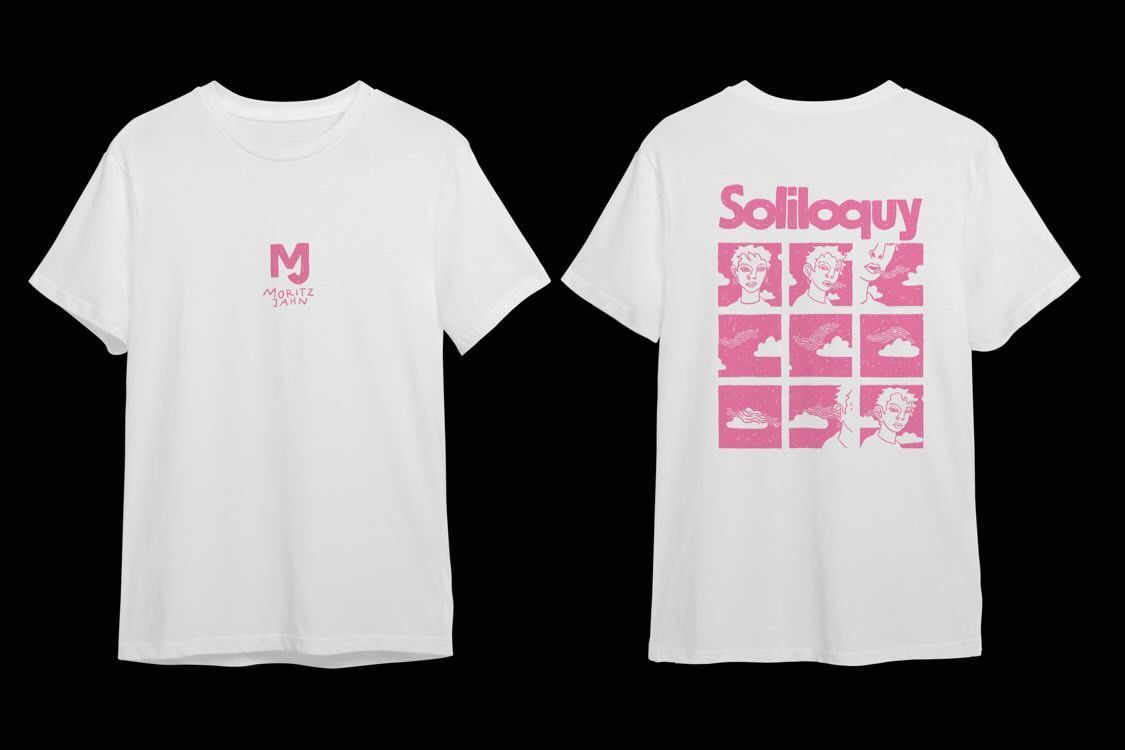 Moritz Jahn Limited Edition Soliloquy Shirt Silkscreen T-shirt pink