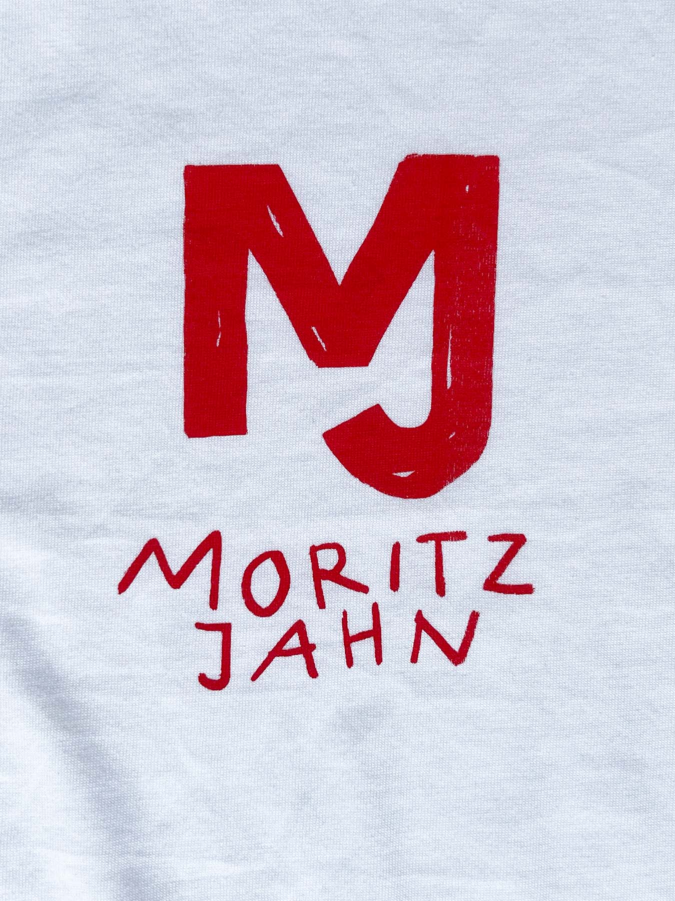 Moritz Jahn Limitiertes Soliloquy Shirt Siebdruck T-Shirt rot