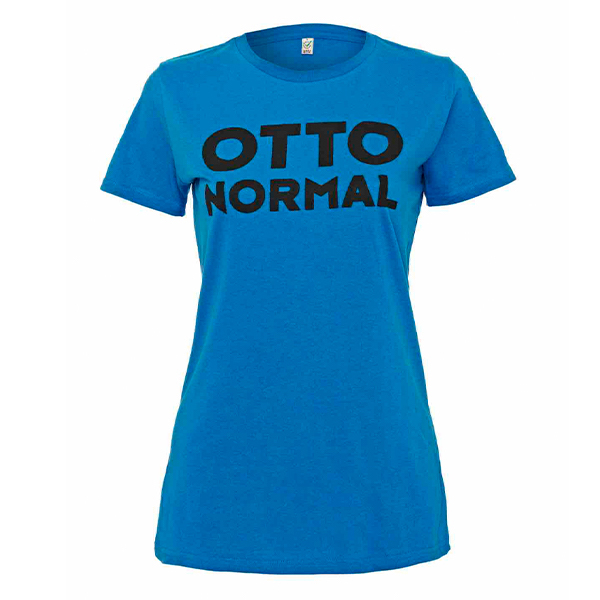 Otto Normal Bandname Girls Shirt Blau