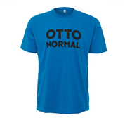 Otto Normal Bandname Untailliertes Shirt Blau